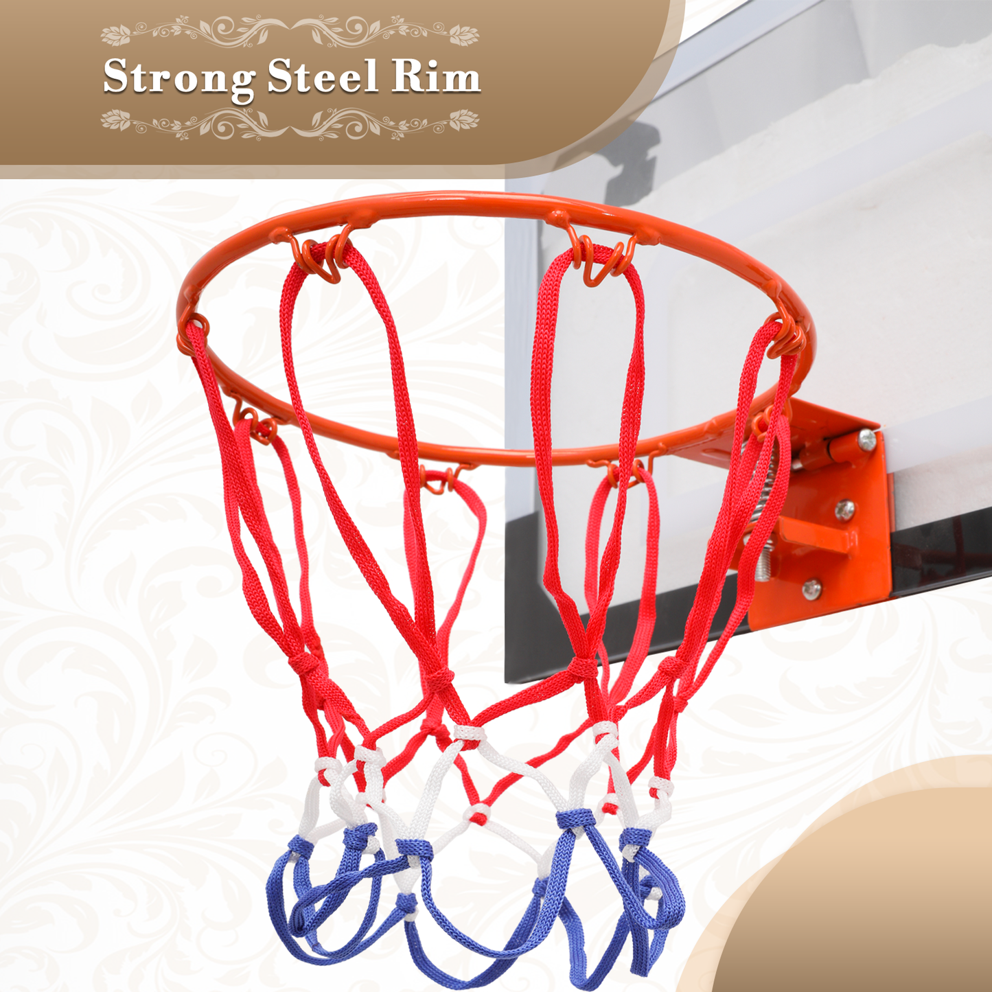 Athena Collection Wall-Mounted Basketball Hoop Transparent Board Sports Mini Basketball Hoops