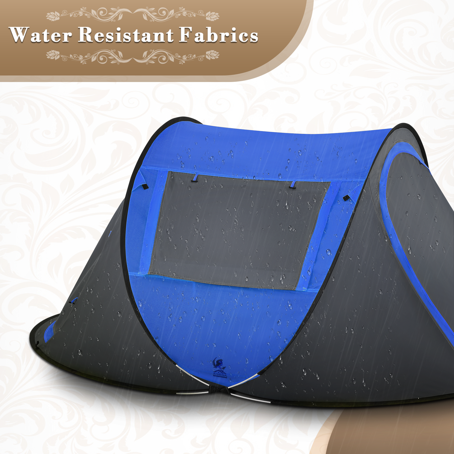 ATHENA COLLECTION Camping Tent Pop Up 96''Length Blue