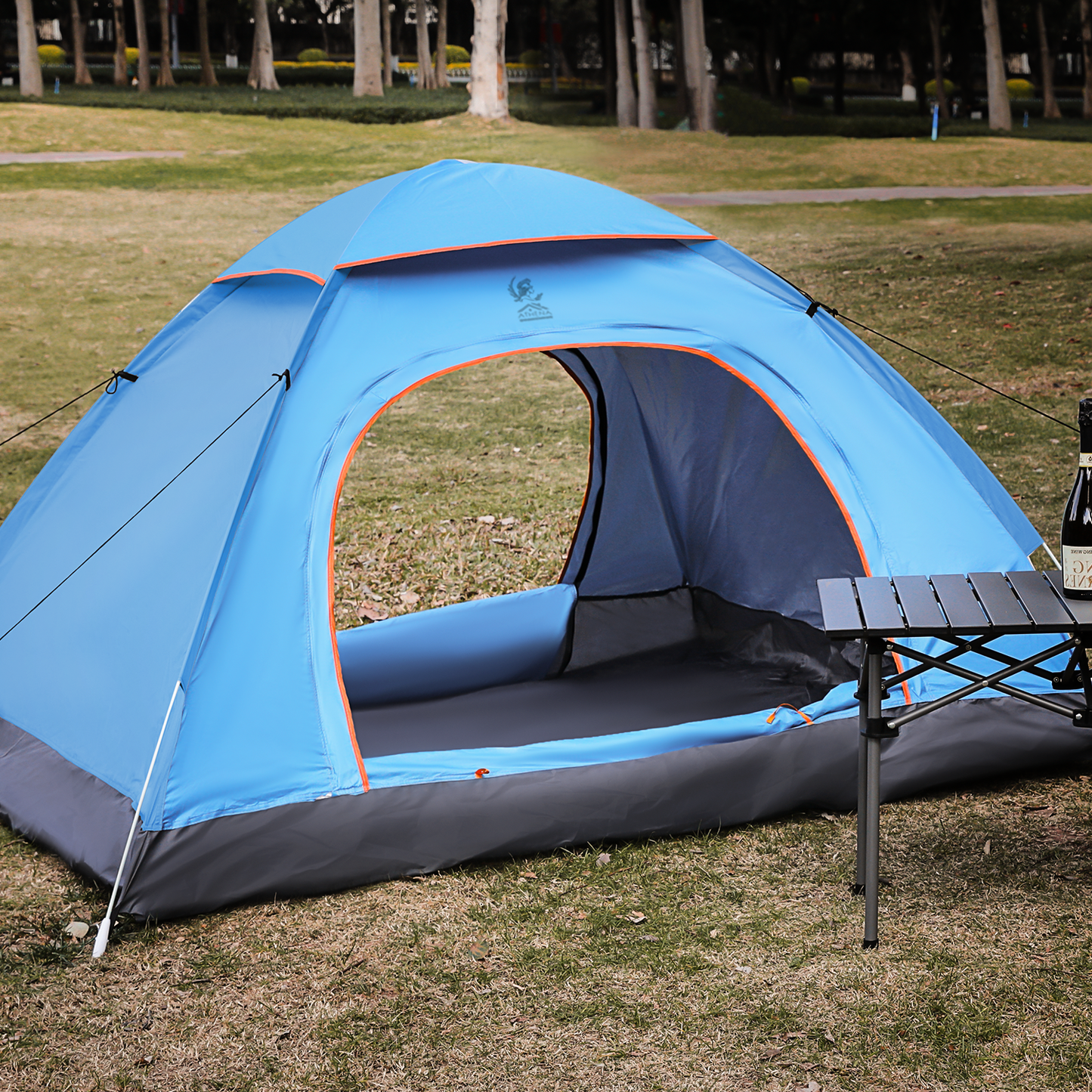 ATHENA COLLECTION Camping Tent Dome 79''Length Blue